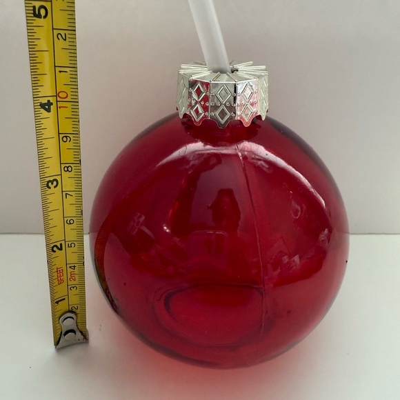 NWOT 1 Red Holiday Ornament Sippers - Picture 6 of 7